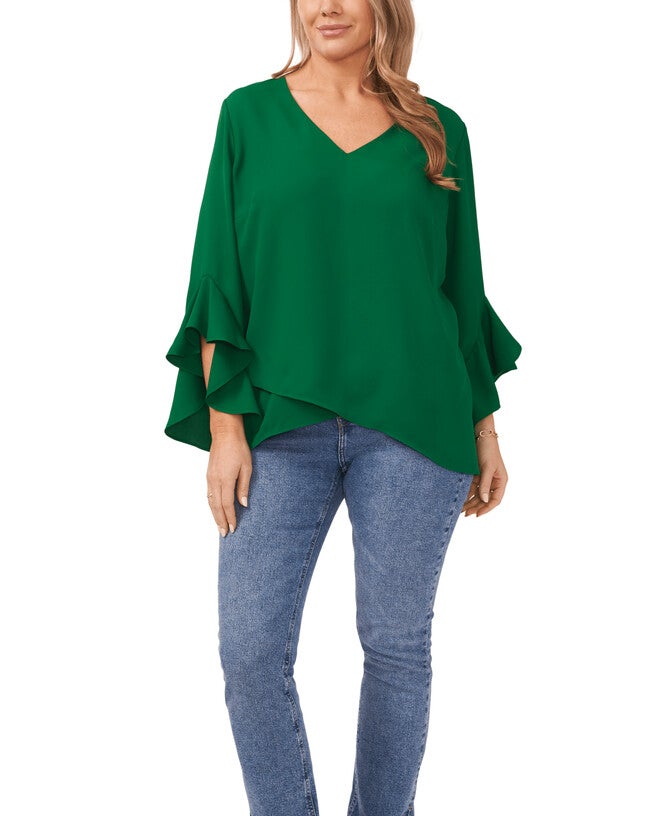 Natalie Flutter Sleeve Tunic, , alternate image number null