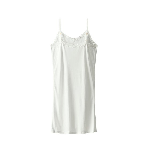 Silk Blend Slip, Winter White / White, alternate image number 4