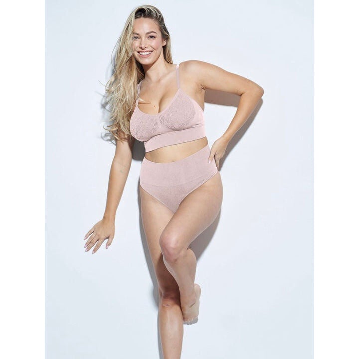 HIGH RISE SMOOTHING THONG, Vintage Rose / Mauve, hi-res image number 0