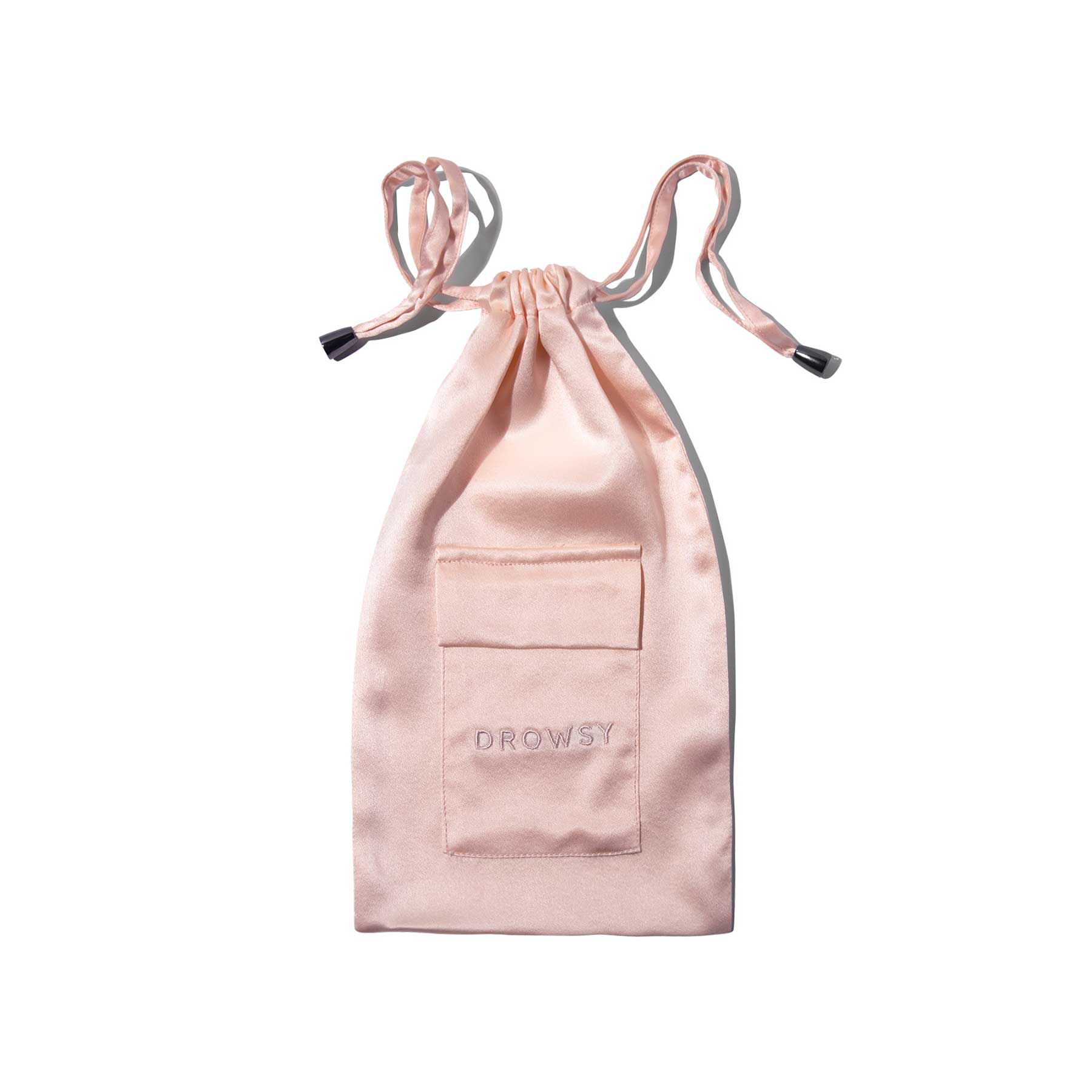 Silk Eyemask Carry Pouch, Sunset Pink / Pink, alternate image number 1
