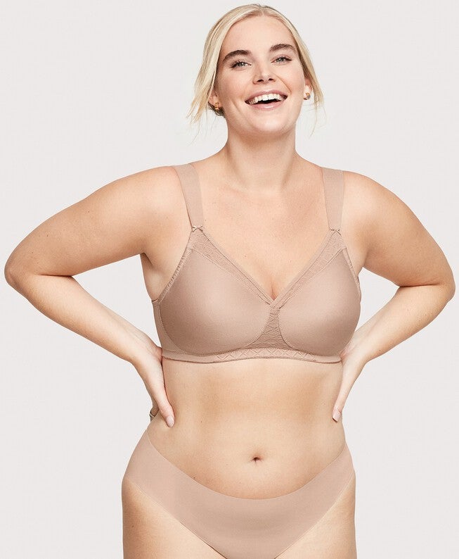 MagicLift Seamless Support T-Shirt Bra, Cafe / Tan, alternate image number 3