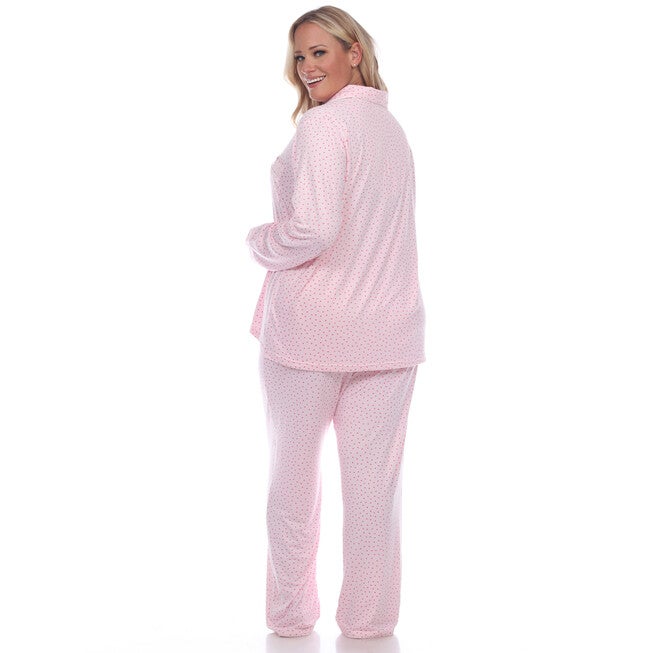 Long Sleeve Pajama Set, Pink / Pink, alternate image number 3