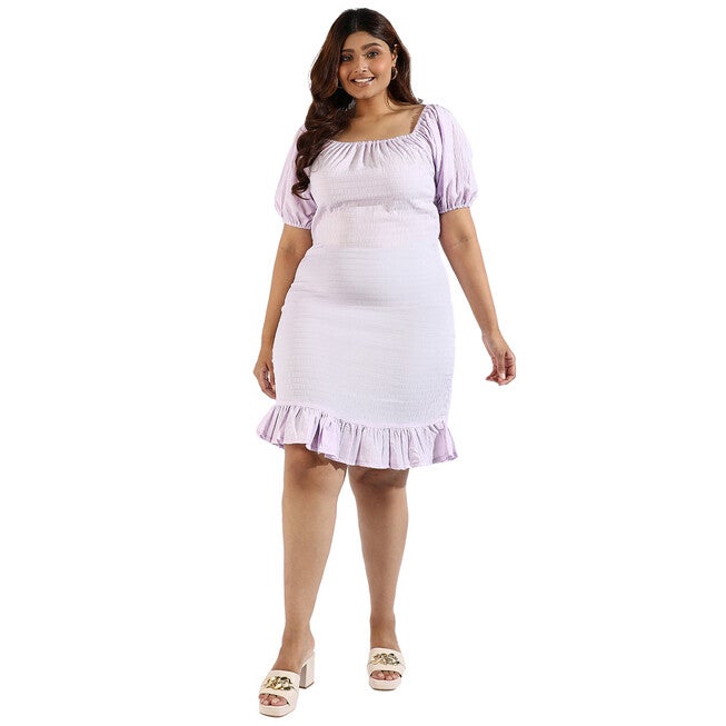 Women Solid Stylish Casual Dresses, Purple / Purple, alternate image number null