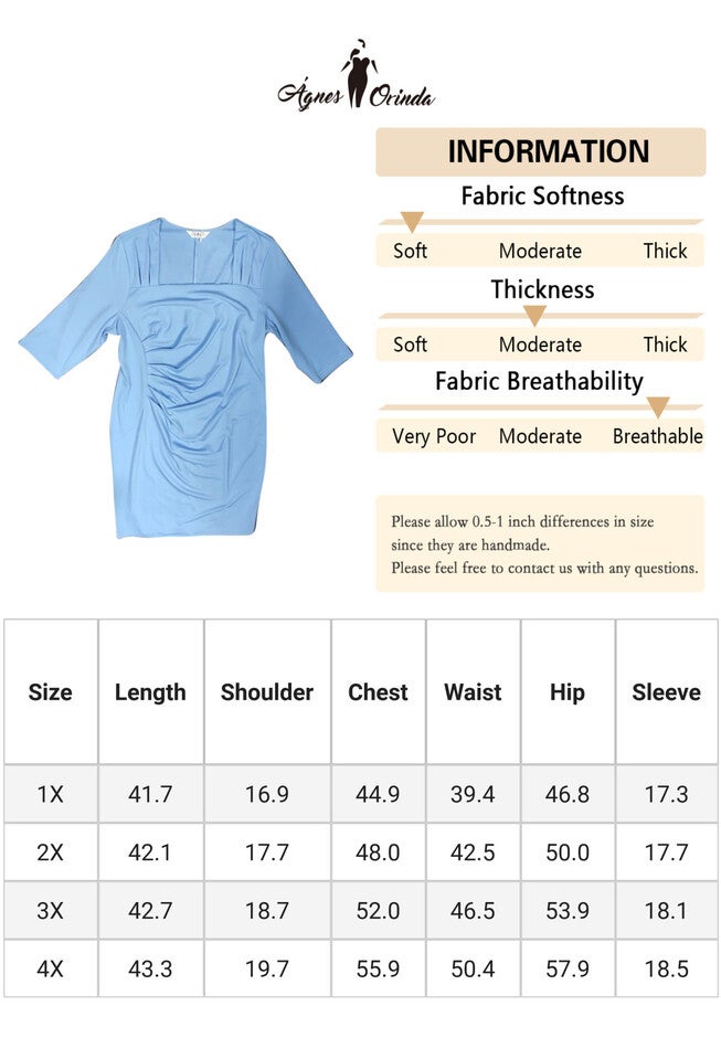 Square Neck Ruched Bodycon Sheath Dress, Blue / Light Blue, alternate image number 1