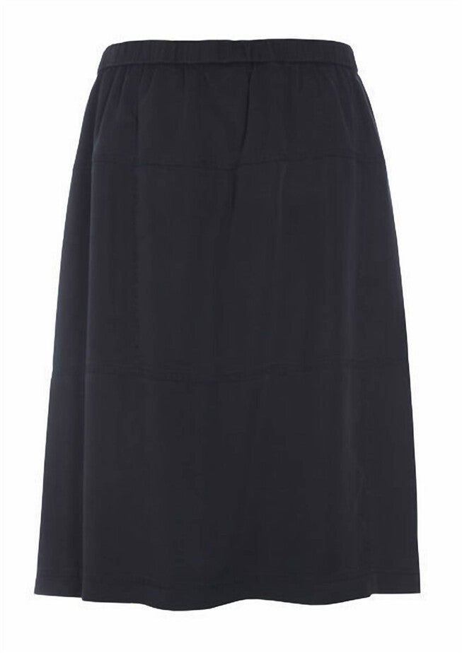 BLIXEN TENCEL SKIRT IN BLACK, Black / Black, alternate image number null