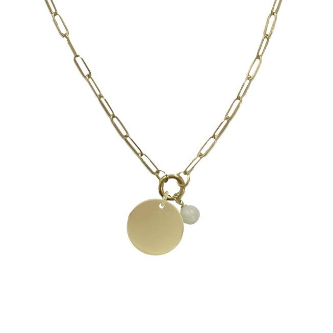 Treasure Paperclip Layering Charm Necklace, Gold / Gold, alternate image number 1