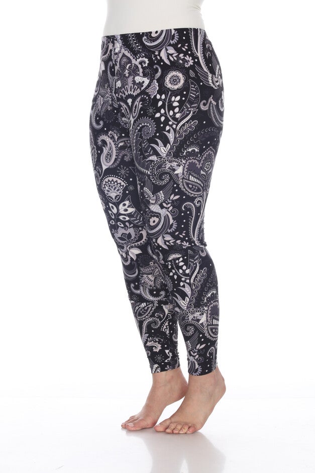 Printed Paisley Leggings, , alternate image number 5