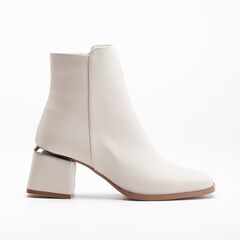 Womens Beige Ankle Boots