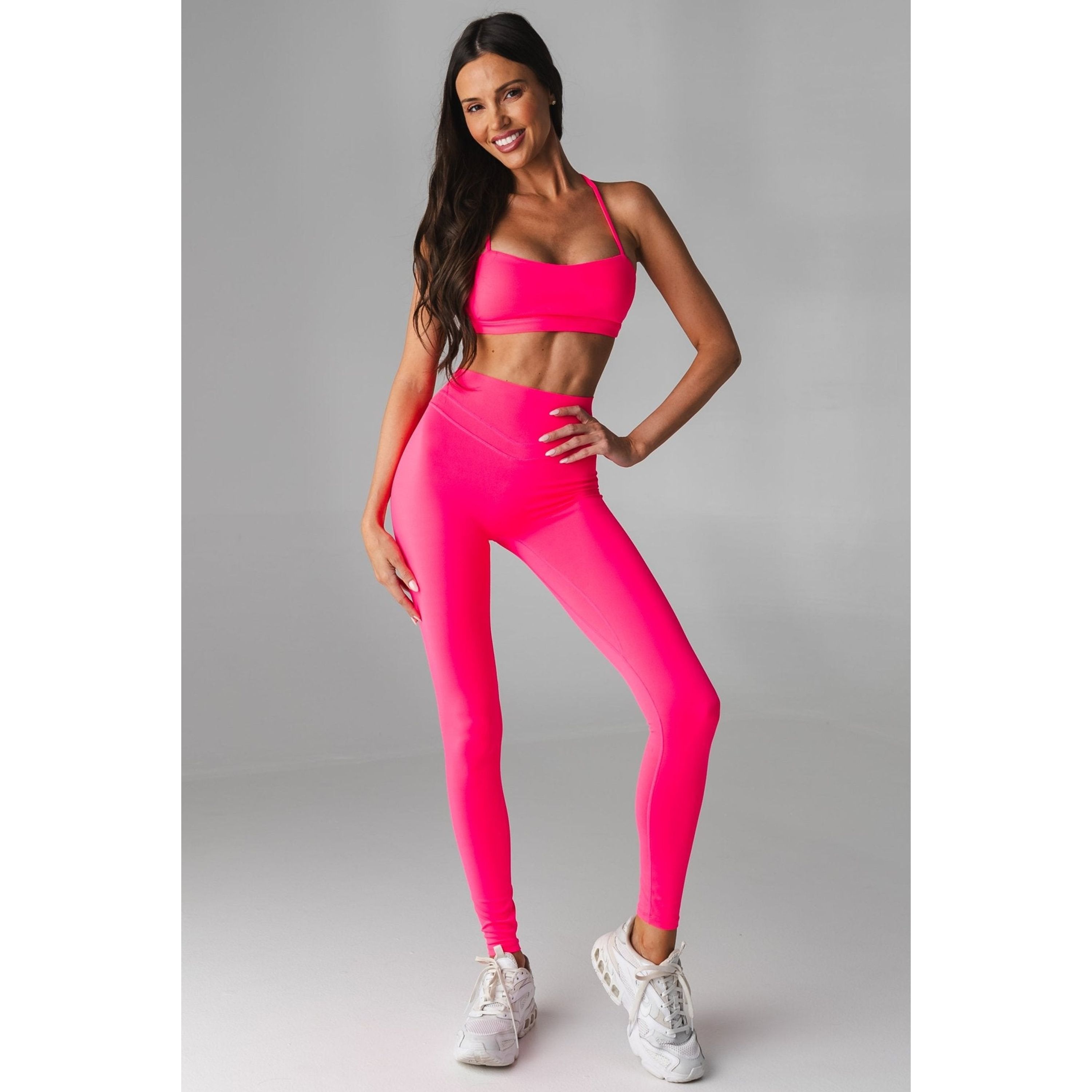 Pulse Mini Bra, Neon Pink / Pink, alternate image number 4