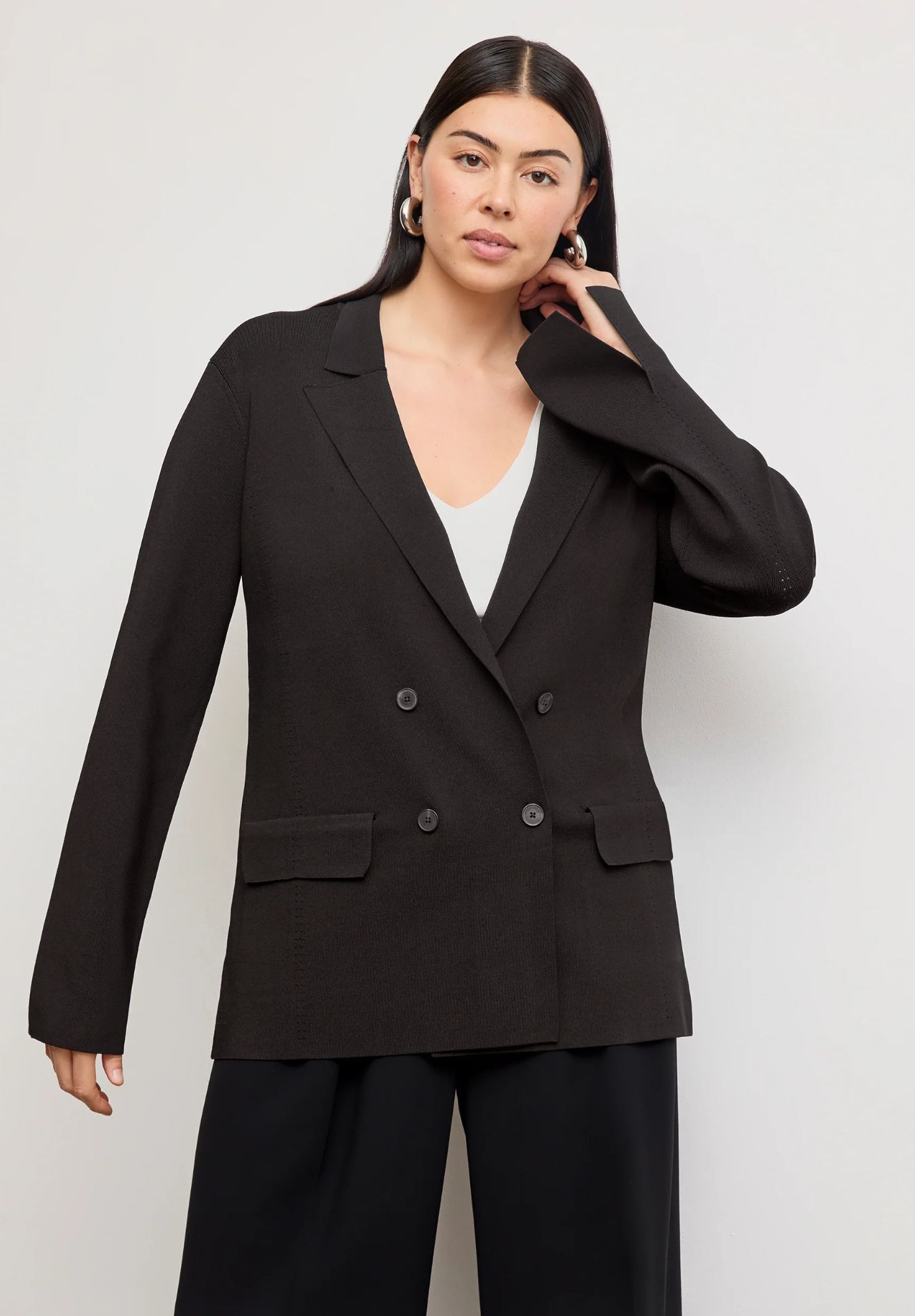 Cody Boyfriend Jardigan, Black / Black, alternate image number 2