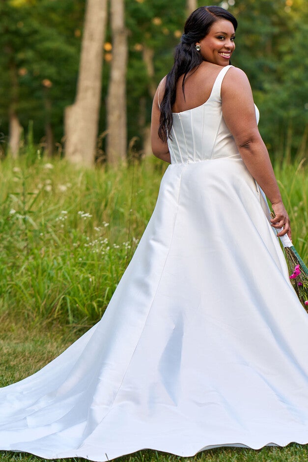 POSY WEDDING DRESS, Ivory / Ivory, alternate image number null
