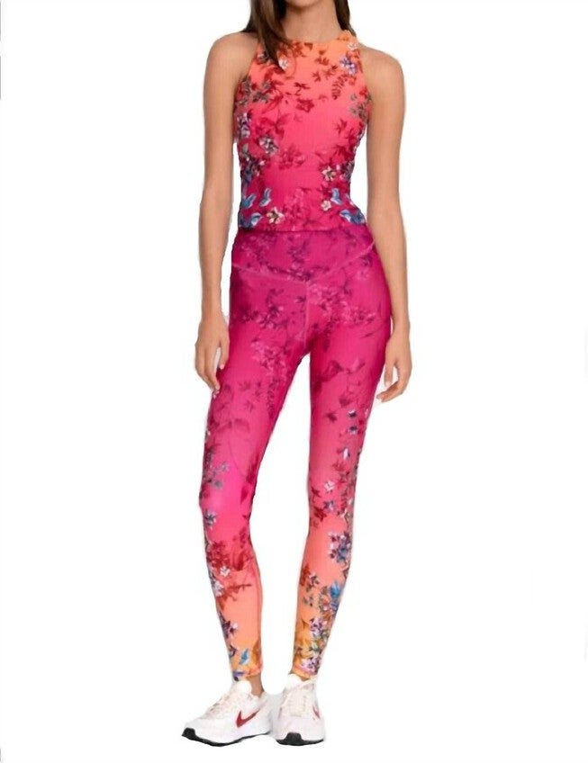 Emboy Bee Active V-Yoke Legging in Multi, Multi / Pink, hi-res image number null
