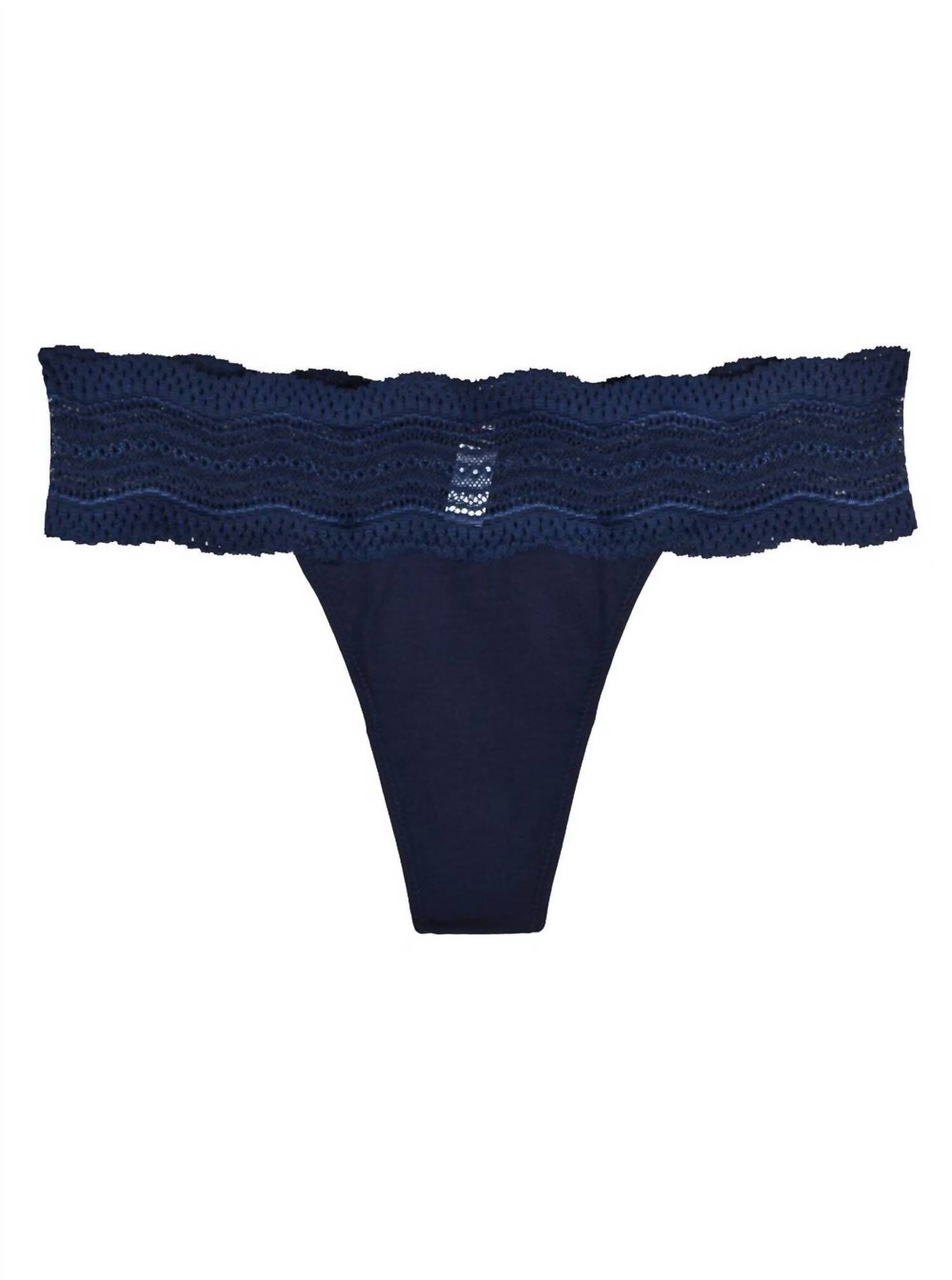 WOMEN'S DOLCE THONG PANTY IN NAVY BLUE, Navy Blue / Navy, hi-res image number 0