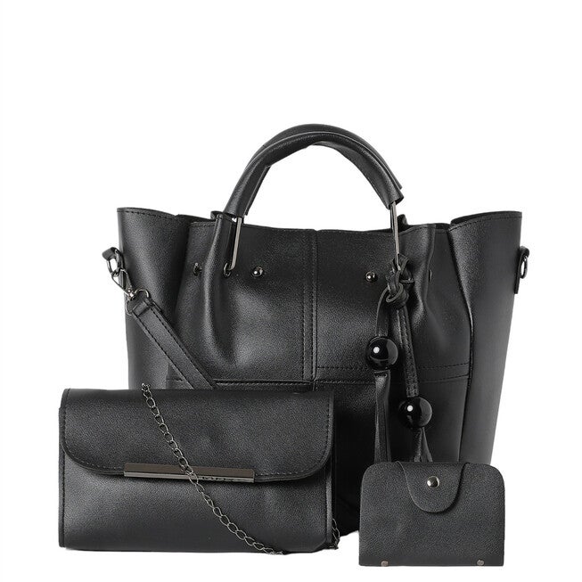 Haute Sauce Women's Work Tote Bag, Black / Black, hi-res image number null