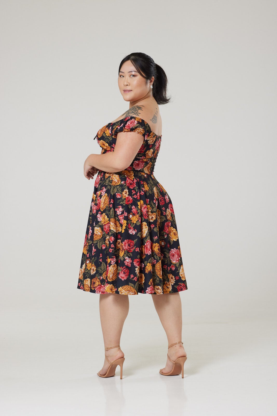 Moni Dress, Black / Black, alternate image number 2