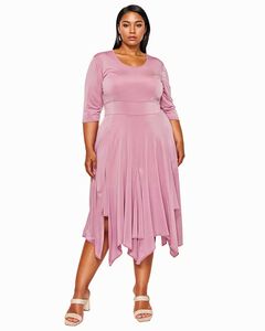SHAY HANDKERCHIEF HEM DRESS
