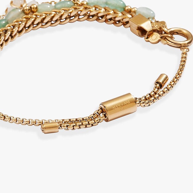 Four-Leaf Clover Stranded Bracelet Set, Gold / Gold, alternate image number 2