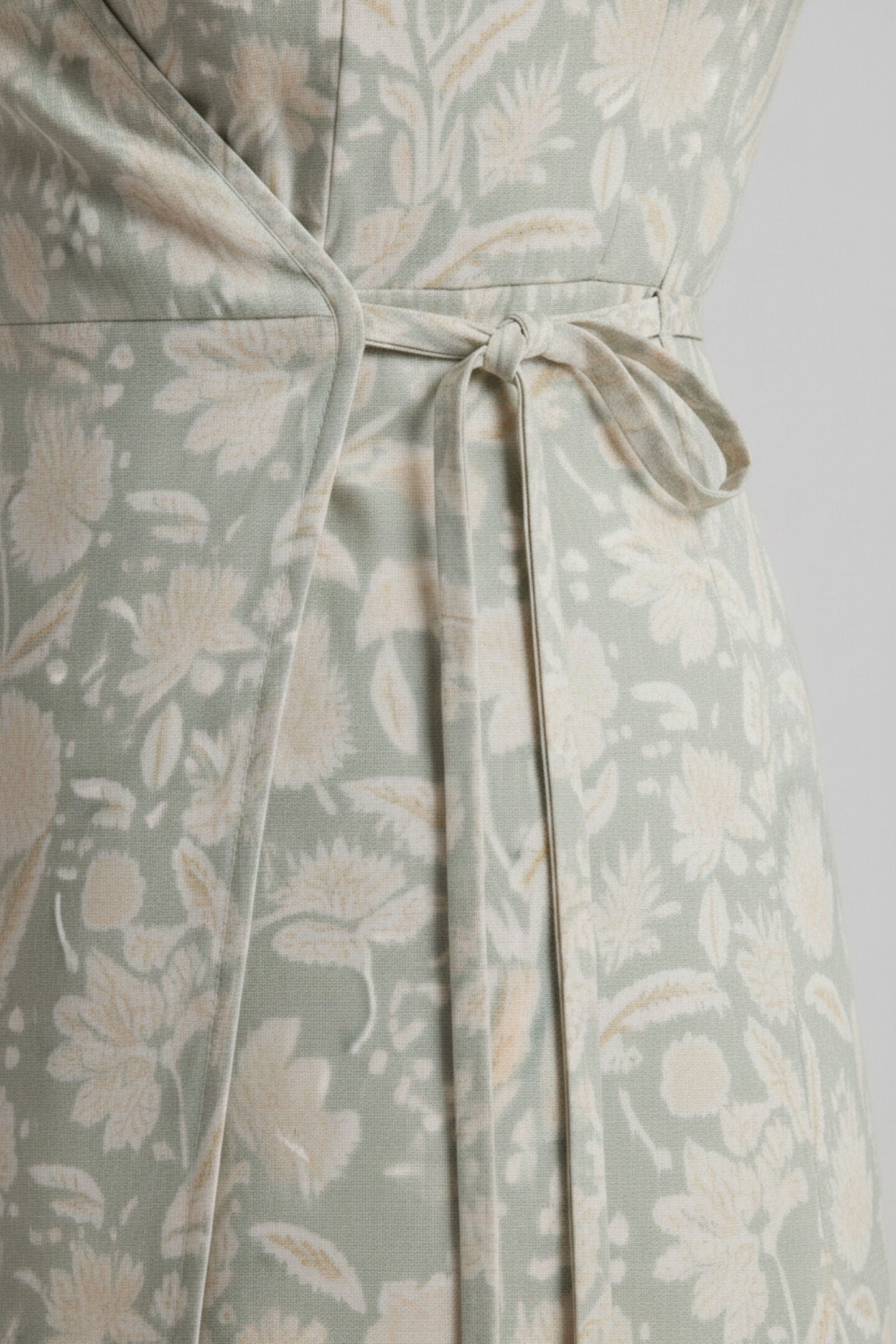 Maxi Wrap Dress in Blue Florals, C14  Vintage bouquet blue / Light Blue, alternate image number 3