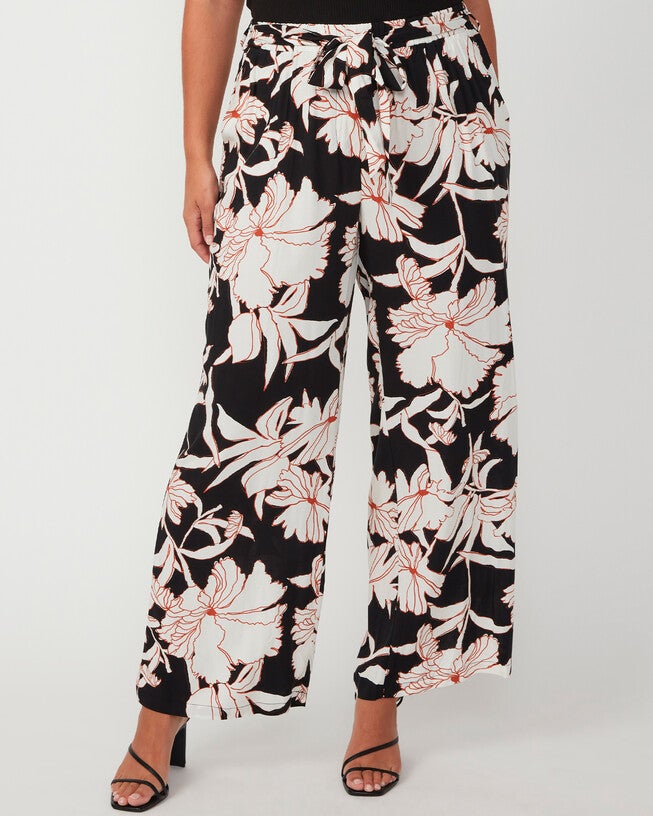 Acai Black/White Wide Leg Pant, , alternate image number 6