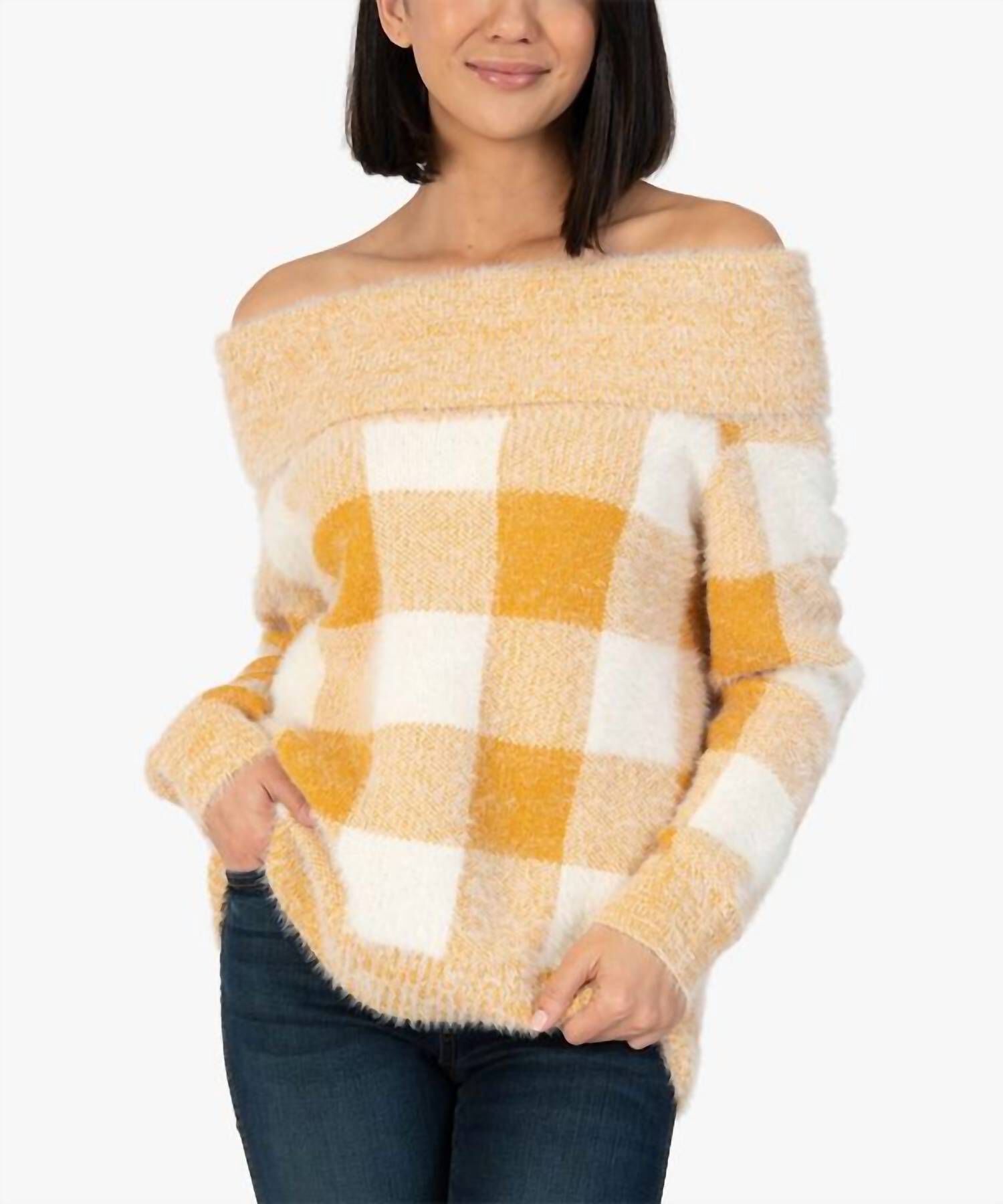 HARUKA SWEATER IN YELLOW, Yellow / Yellow, hi-res image number 0