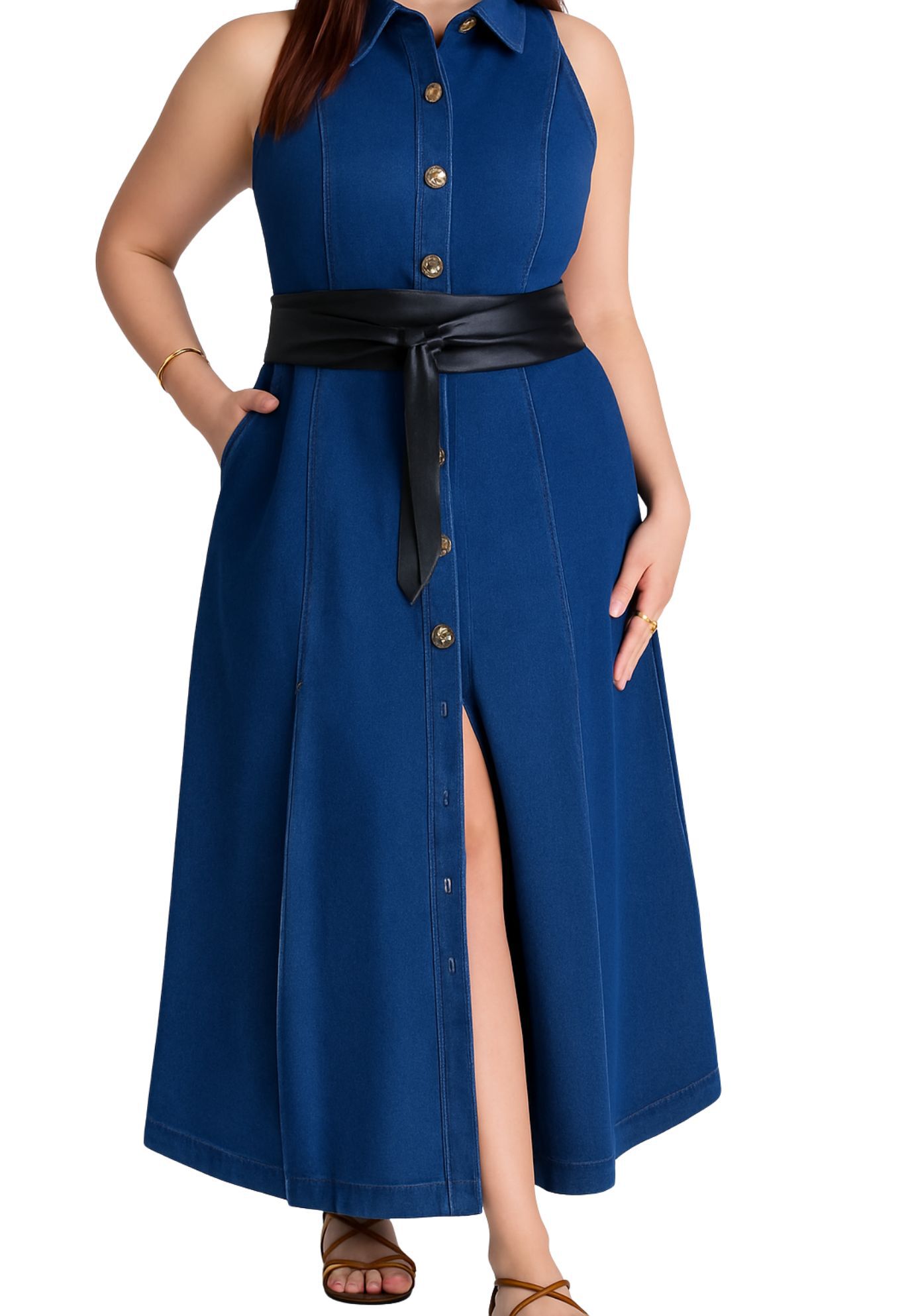 Classic Wrap Belt, Black / Black, alternate image number 2