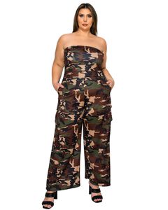 Freya Camo Cargo Jumpsuit