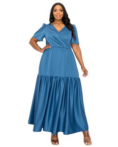JOLI SURPLICE NECK DRESS