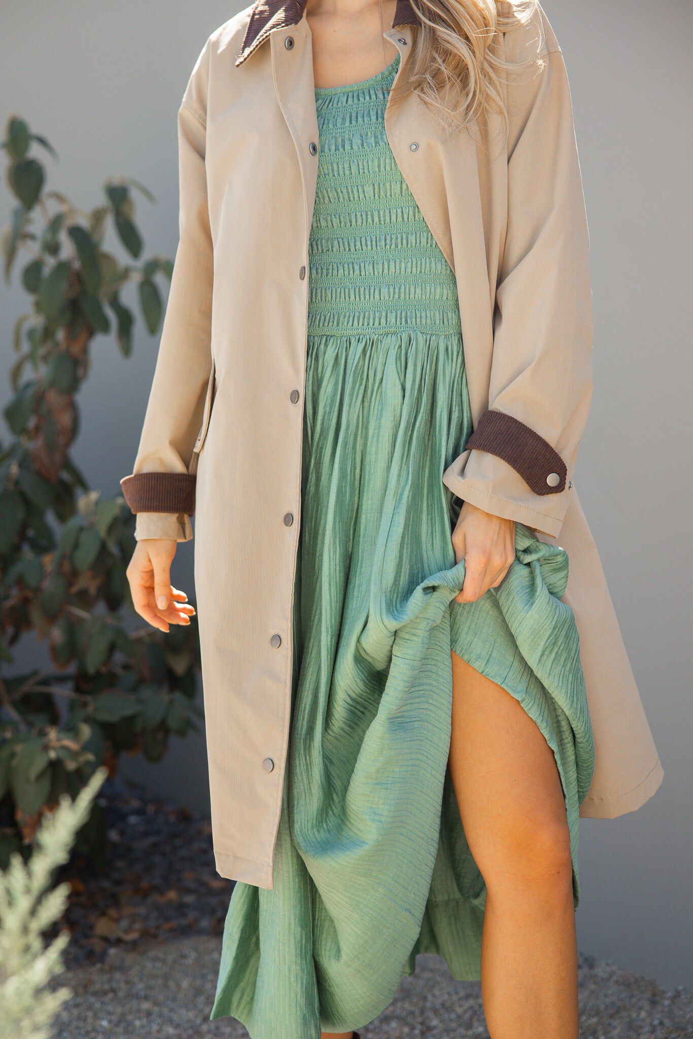 Marlow Dress, Green / Light Green, alternate image number 1