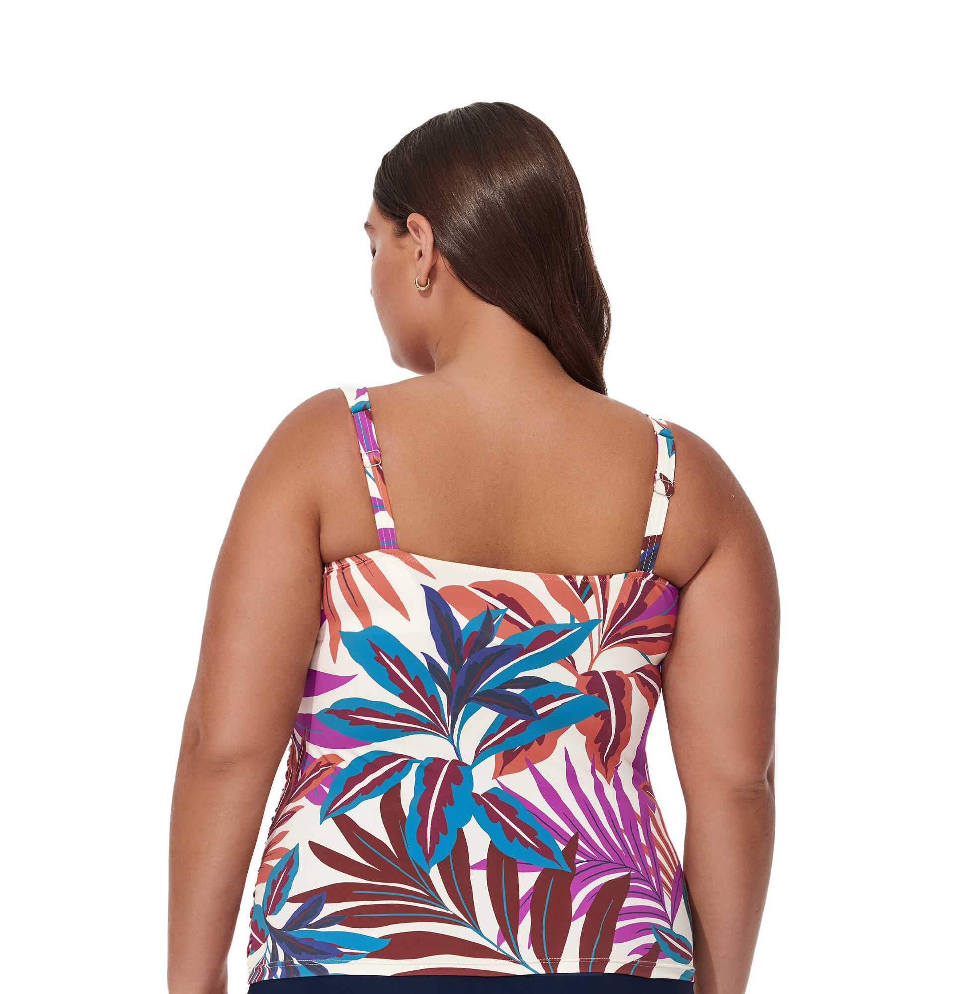 Plantopia Plus Size Tankini Top, Multi / multi, alternate image number 2
