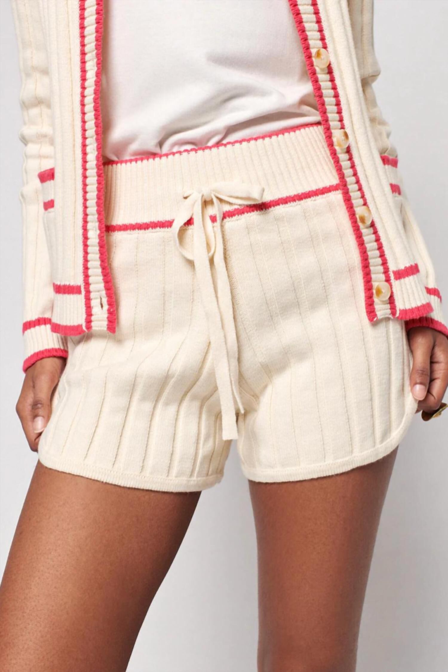 Game Set Sweater Short In Vintage Cream Pink, , alternate image number 2