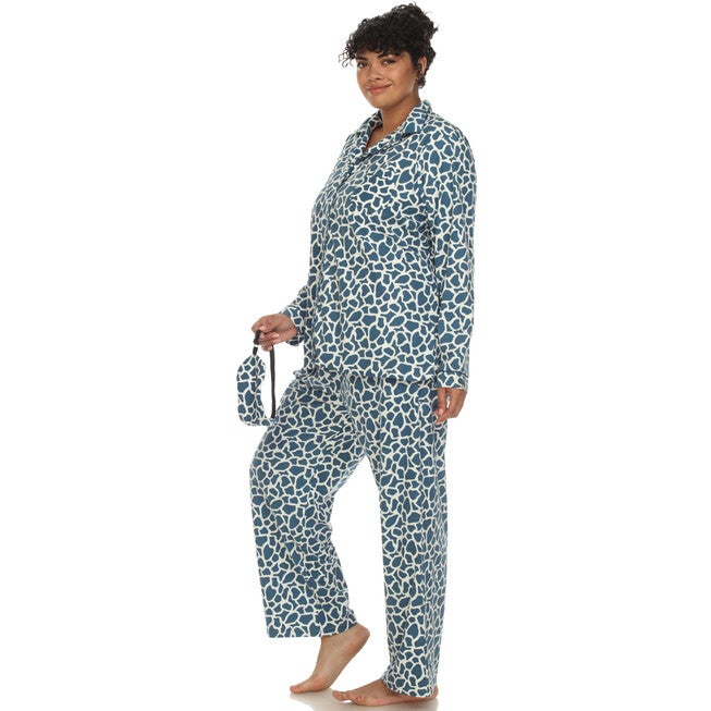 3 Piece Giraffe Print Pajama Set, , alternate image number 7