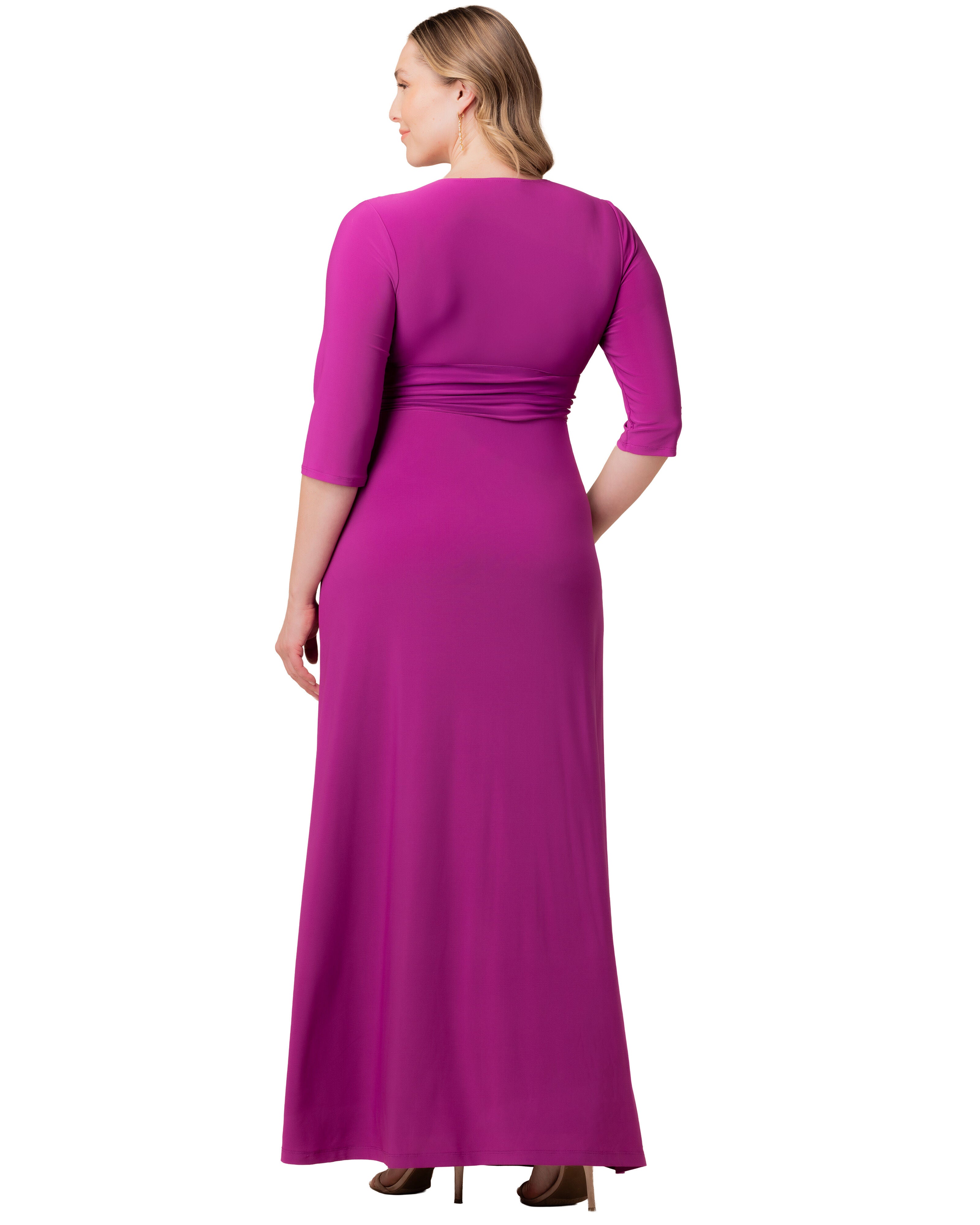 Evening Romance Gown, MAGENTA / Magenta, alternate image number 2