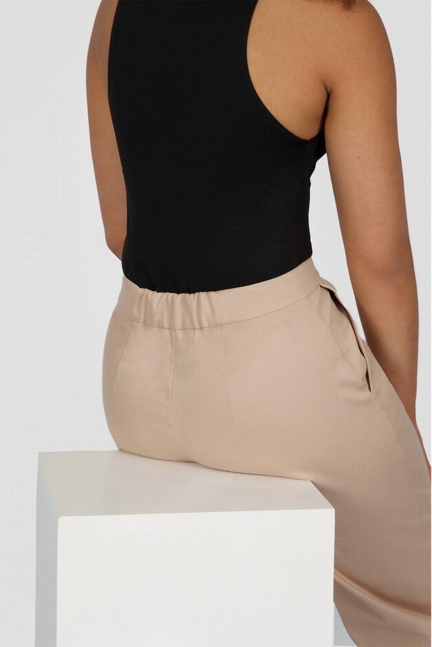 CROP PANT IN BEIGE, Beige / Beige, alternate image number null