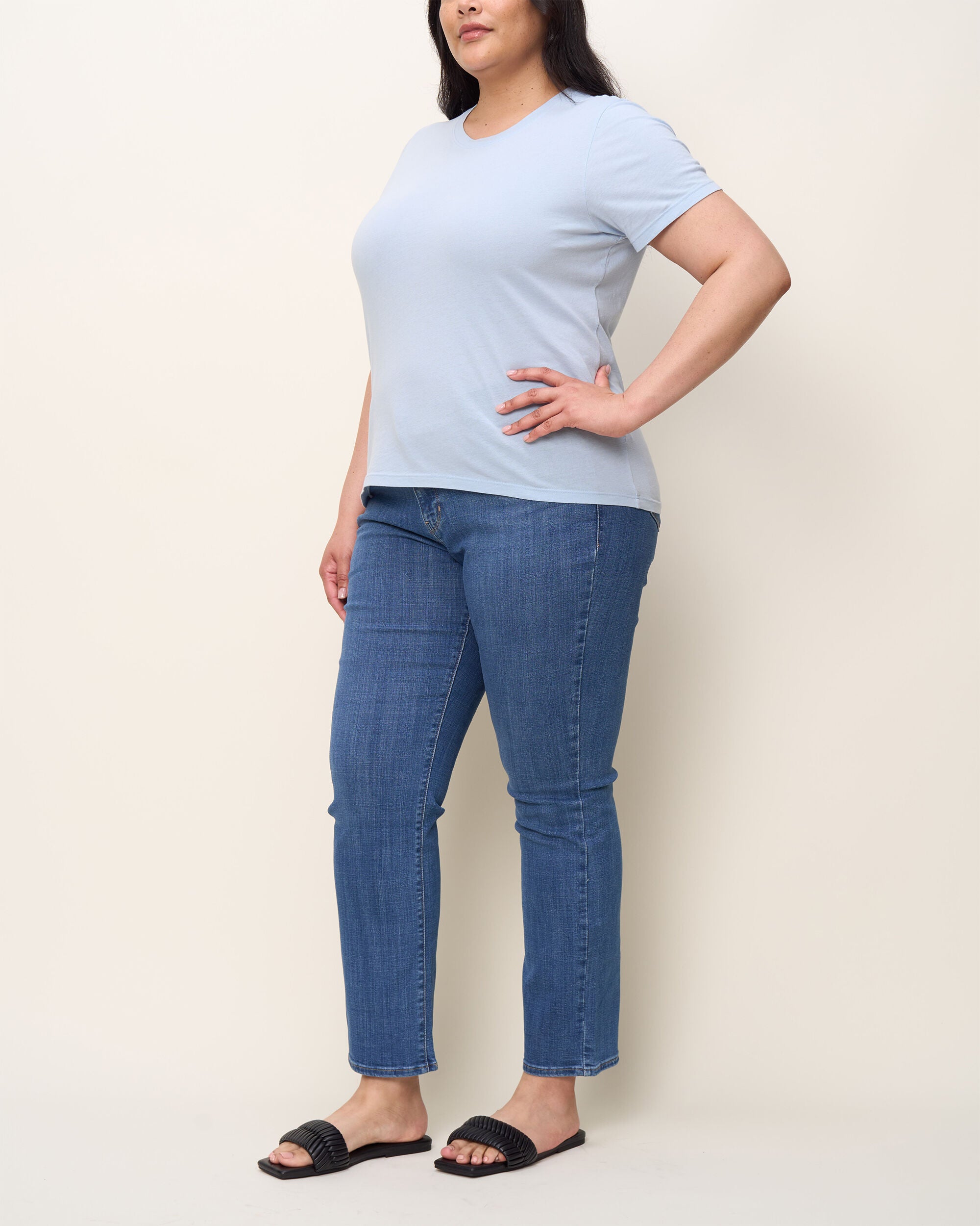 The Crew Tee, Sky Blue / Light Blue, alternate image number 1