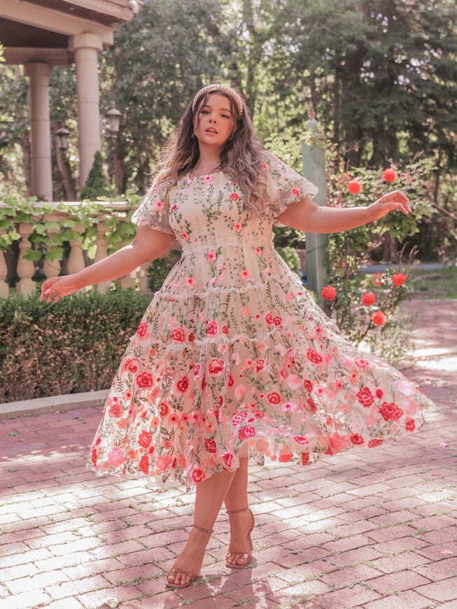 Rose Dress, Cream / Cream, alternate image number null