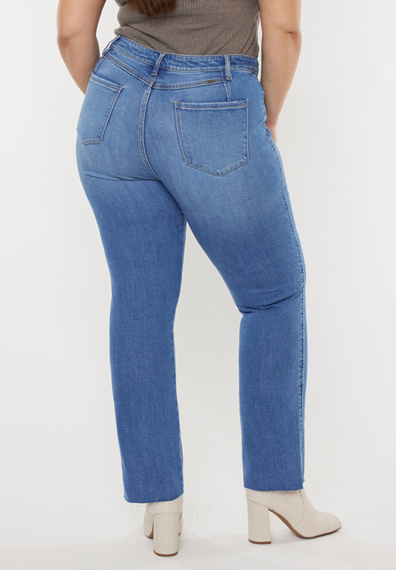 Lory High Rise Slim Straight (Plus Size), Medium Wash / Medium Wash, alternate image number 5