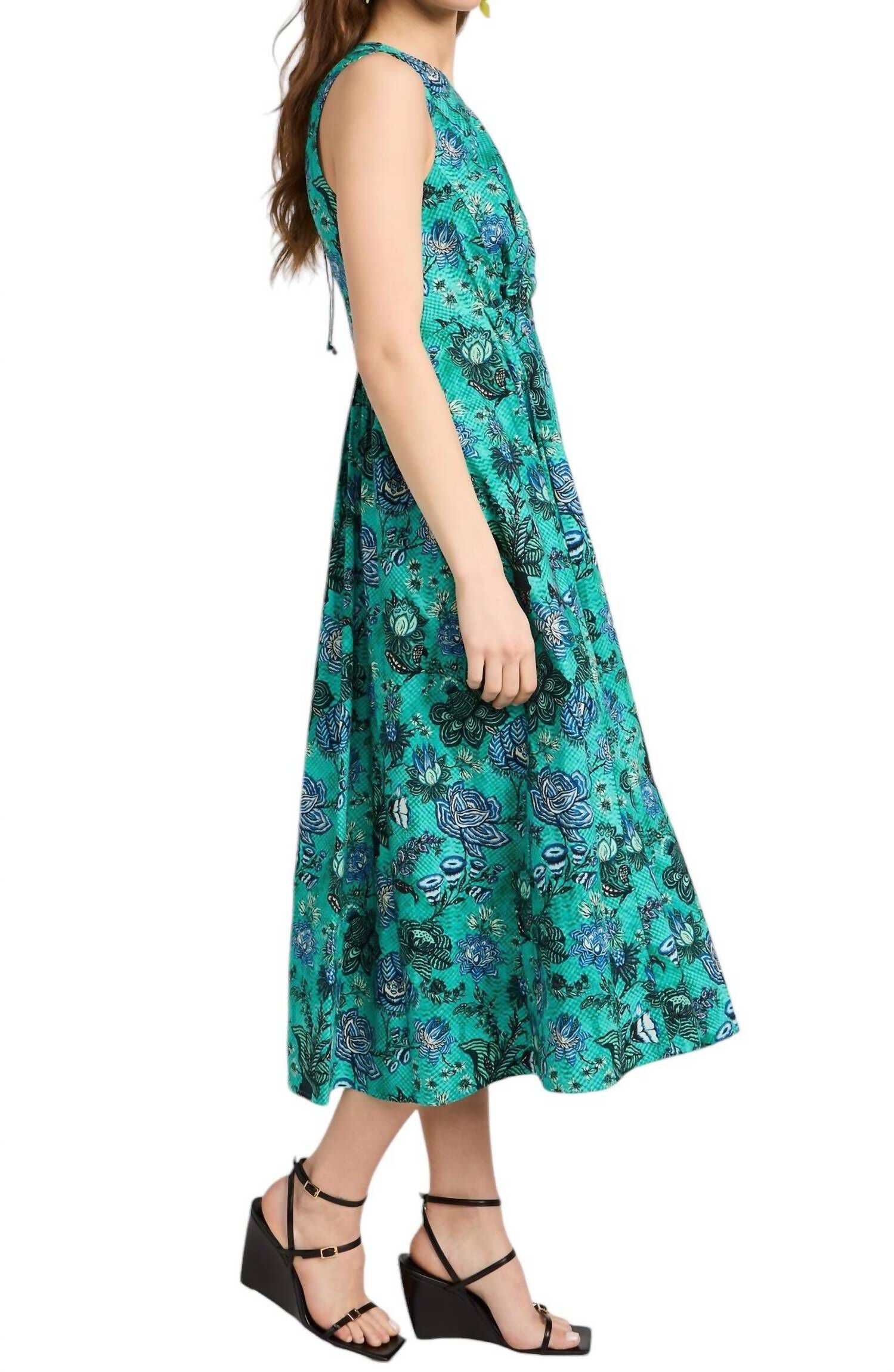 KAIYA DRESS, Jade / Light Green, alternate image number 2