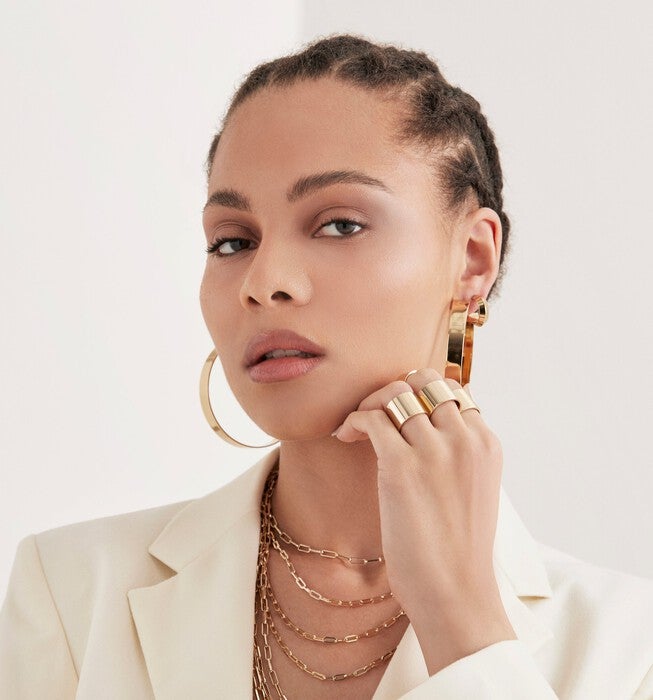 Mini Peak Hoops Gold, , alternate image number 5