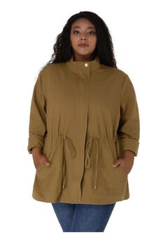 LIGHTWEIGHT ANORAK DRAWSTRING UTILITY JACKET