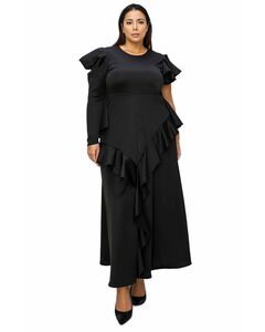 VIVIENNE RUFFLED MAXI DRESS