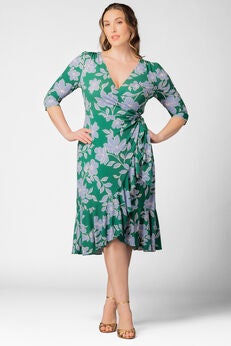 Flirty Flounce Wrap Dress
