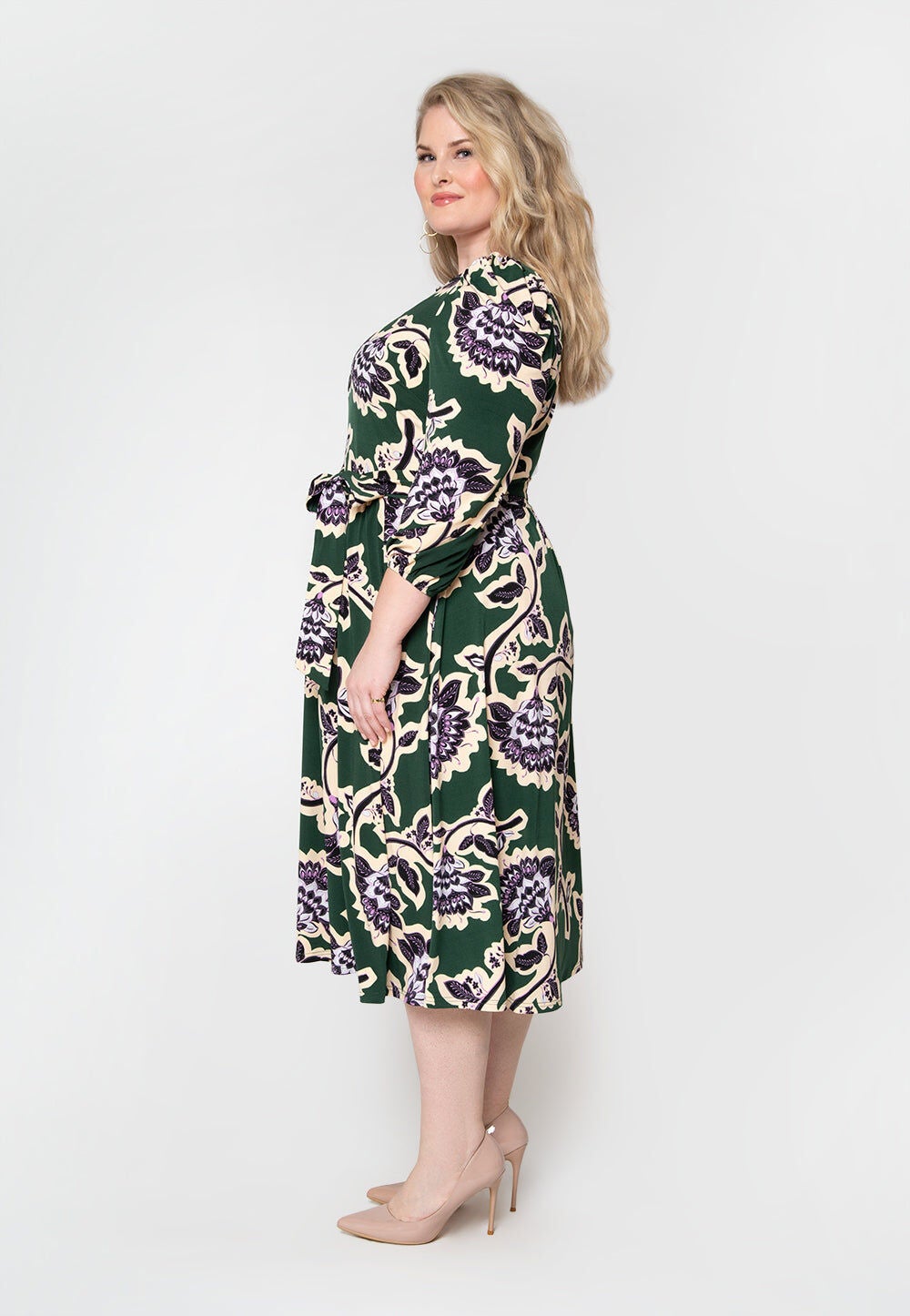 Iman Dress, Multi Forest Green / Forest Green, alternate image number 2