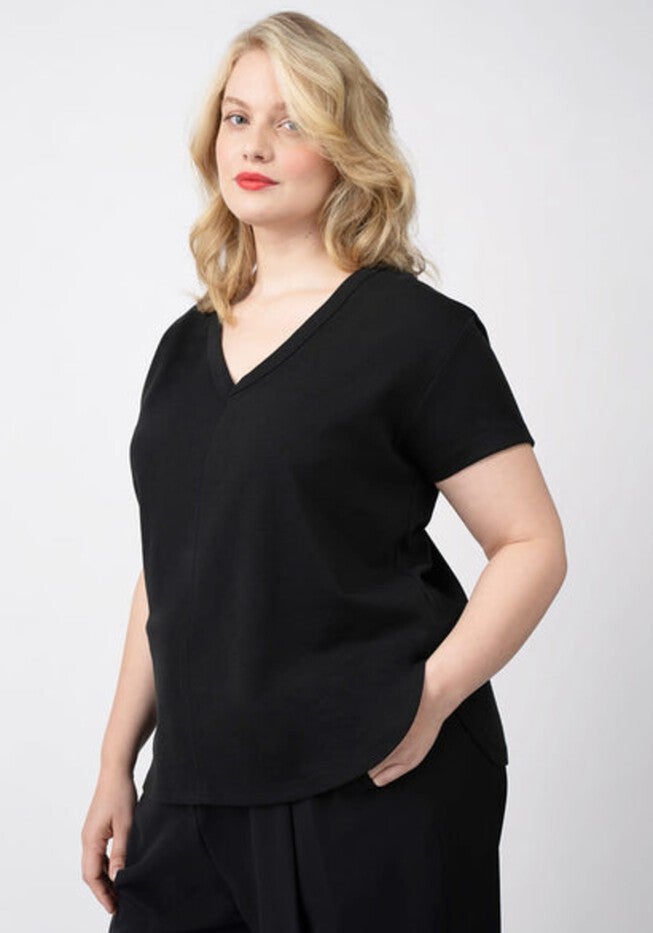 COOLROSE LUXE REVERSIBLE TEE SHIRT, Jet Black / Black, alternate image number 3
