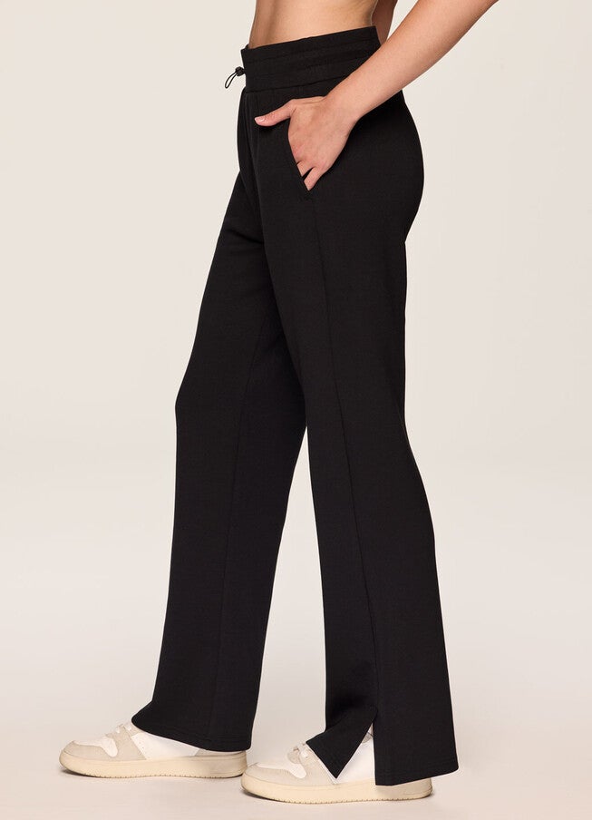 Solace Scuba Wide Leg Pant, Black / Black, alternate image number 3