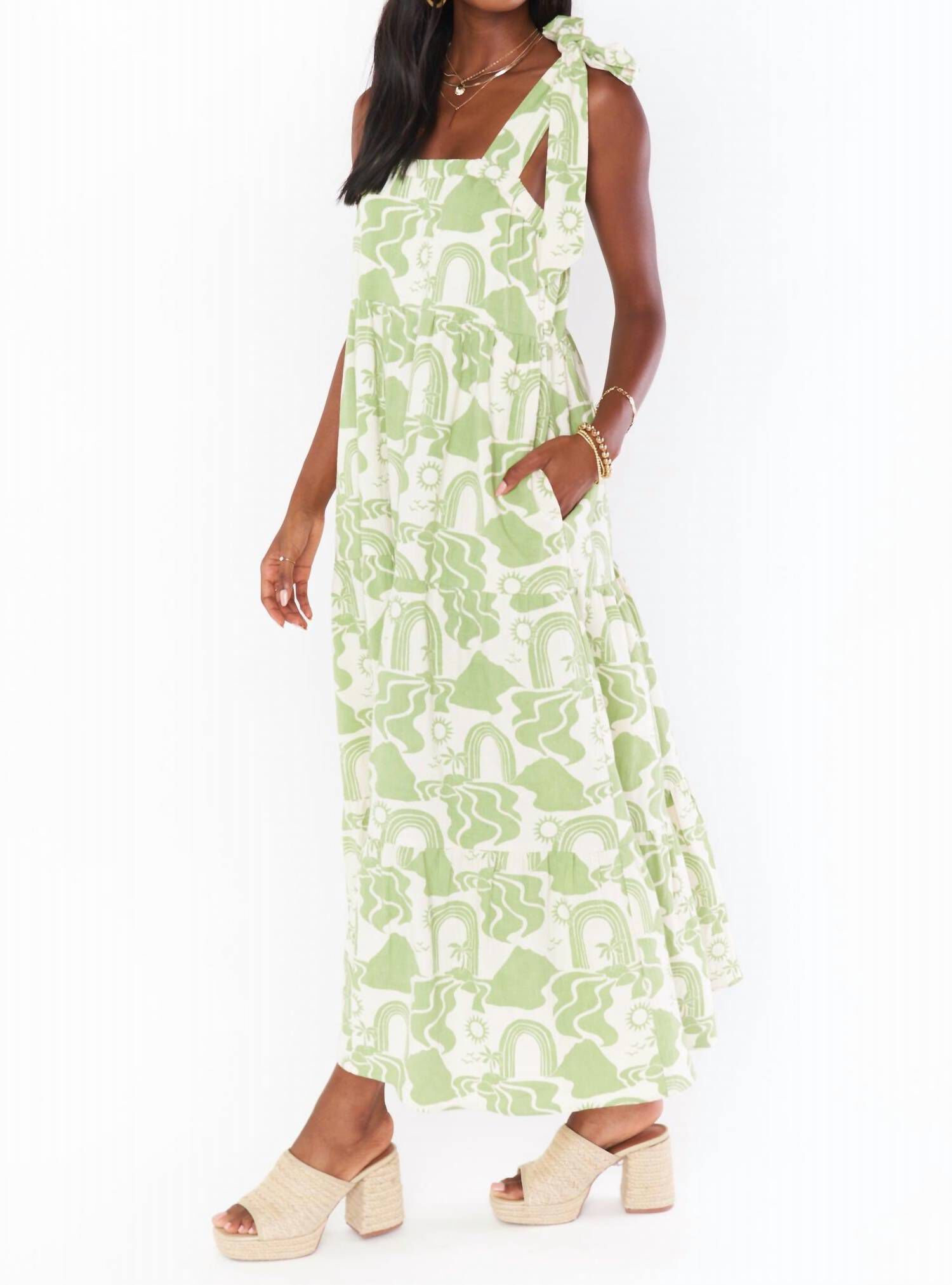 ARABELLA DRESS IN DESERT SANDS, , alternate image number 3
