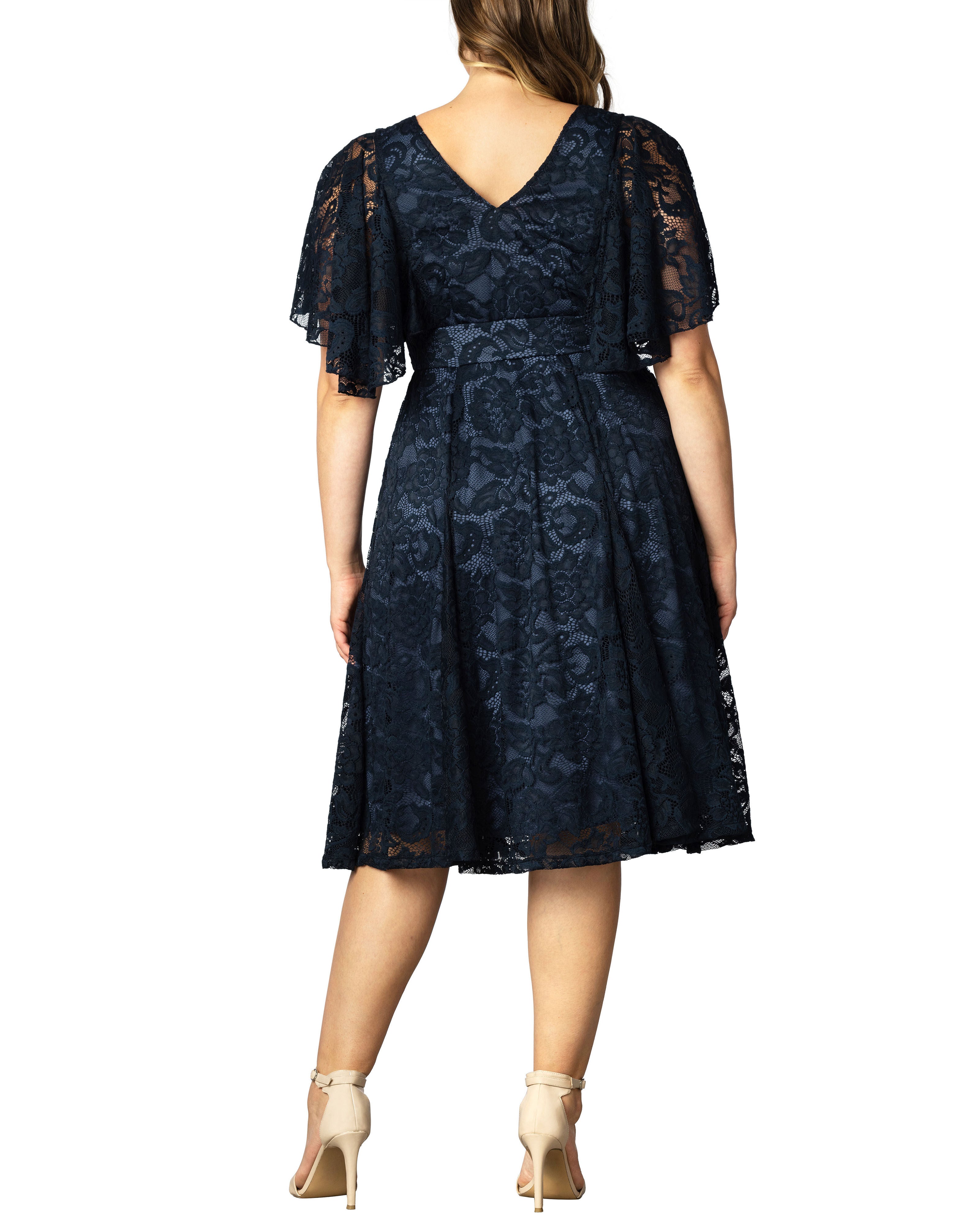 Camille Lace Cocktail Dress, TWILIGHT BLUE / Navy, alternate image number 3