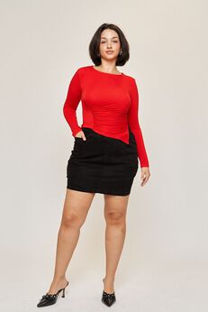 Chloe Asymmetrical Split Top