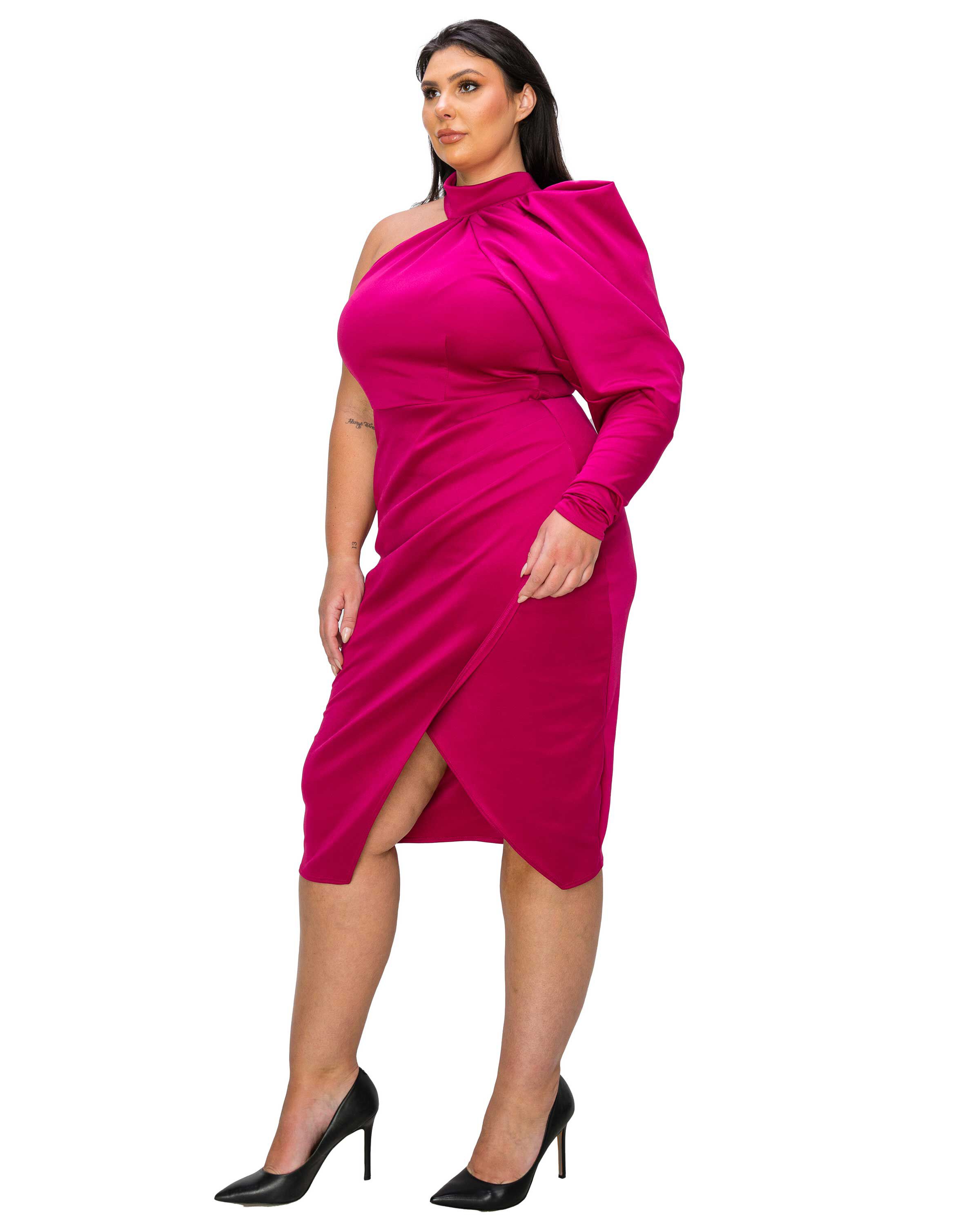 GIGI DRESS, Magenta / Magenta, alternate image number 1