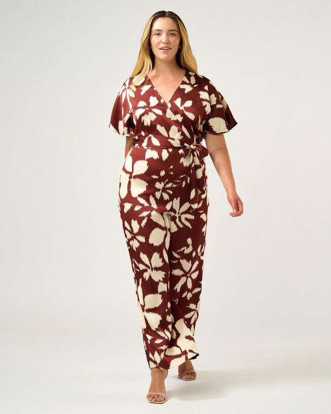 Hamilton Jumpsuit, TerracottaCream / Red, alternate image number 1