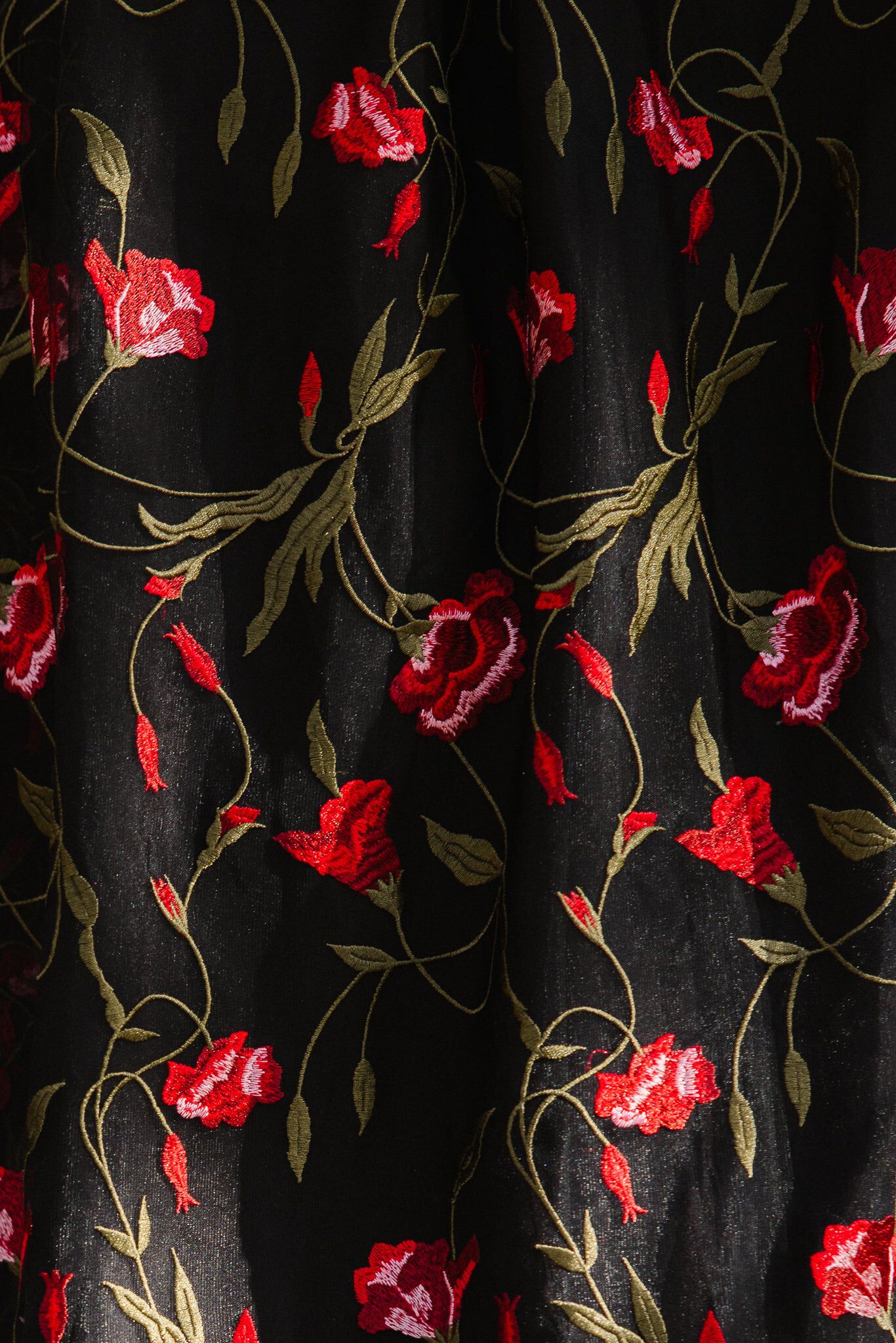Flroa Dress, Romantic Roses / Black, alternate image number 3